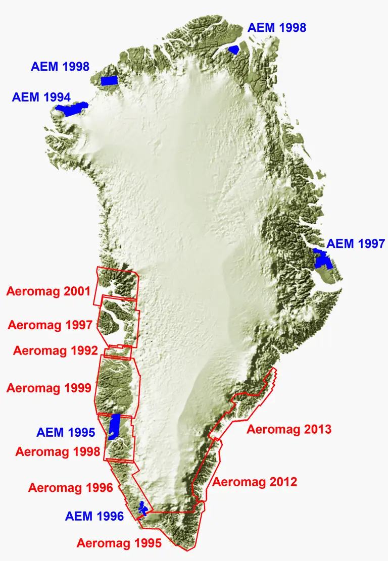 AEM map of Greenland