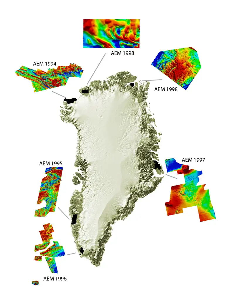 AEM map of Greenland