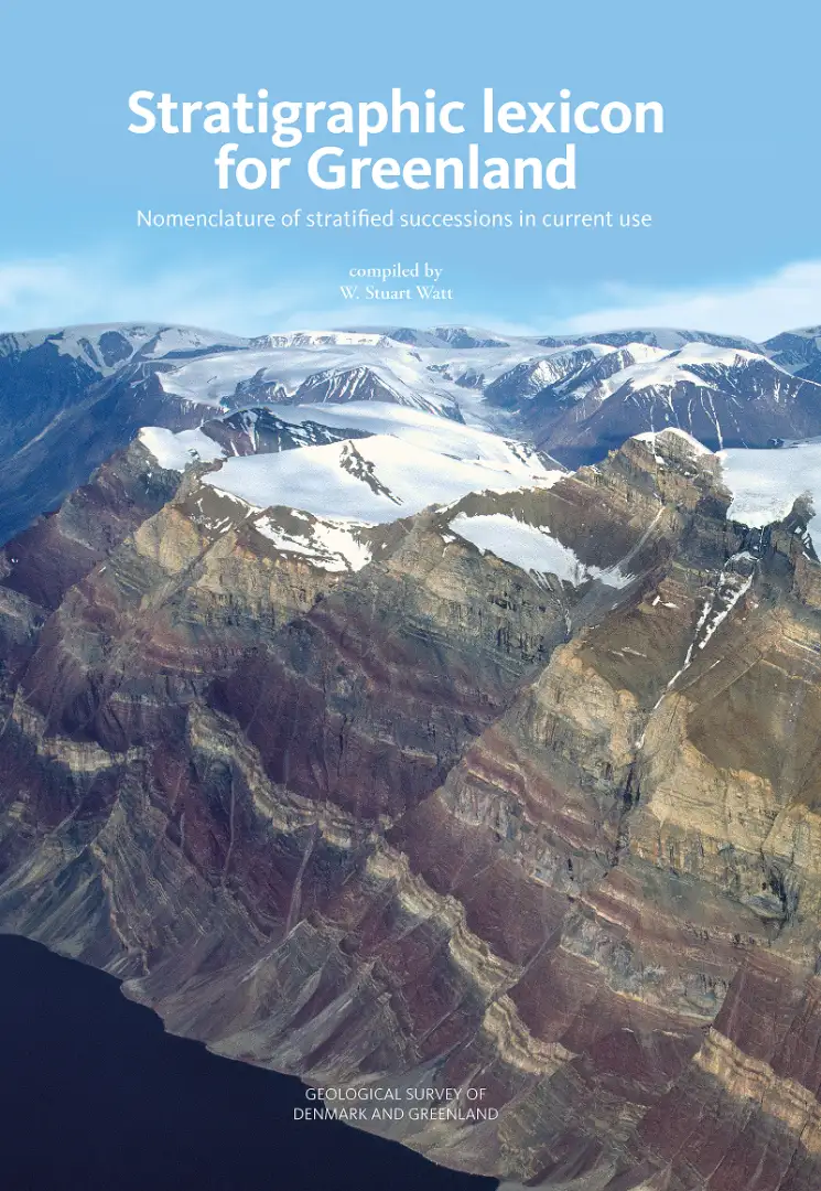 Frontpage of Stratigraphic lixicon for Greenland